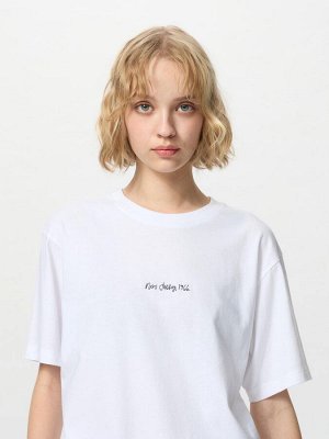 UNIQLO Cat Photograph UT - футболка расслабленного силуэта - 00 WHITE