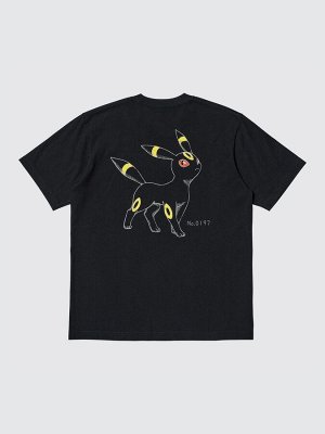 UNIQLO UT - хлопковая футболка с героями Pokémon - 09 BLACK