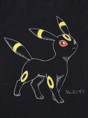 UNIQLO UT - хлопковая футболка с героями Pokémon - 09 BLACK