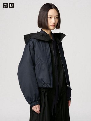 UNIQLO U - короткая куртка на молнии -  09 BLACK