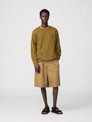 UNIQLO U - свободный свитер с круглым вырезом и длинным рукавом - 31 BEIGE
