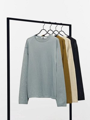 UNIQLO U - свободный свитер с круглым вырезом и длинным рукавом - 31 BEIGE