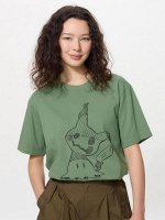 UNIQLO UT - хлопковая футболка с героями Pokémon - 53 GREEN