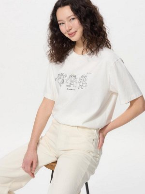 UNIQLO UT - хлопковая футболка с героями Pokémon - 01 OFFWHITE