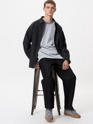 UNIQLO - оверсайз футболка Ringer из хлопка - 64 BLUE