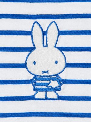UNIQLO UT - полосатая футболка с принтом Miffy - 65 BLUE