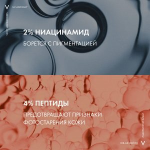 Виши Невесомый солнцезащитный флюид для лица против признаков фотостарения UV-Age Daily SPF 50+, 40 мл (Vichy, Capital Soleil)