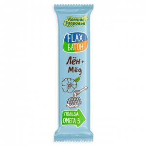 Батончик "Flax батон" Лён и мёд 30г (Упаковка 20 шт)