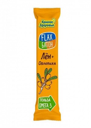 Батончик "Flax батон" Облепиха 30г (Упаковка 20 шт)