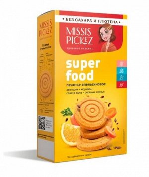 Печенье Superfood апельсин и морковь Missis Pickez 100г