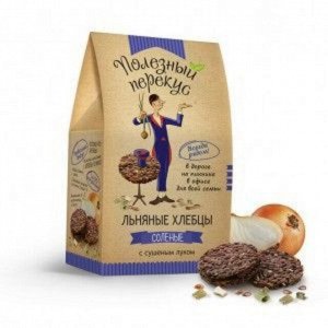 Хлебцы льняные с луком 100г