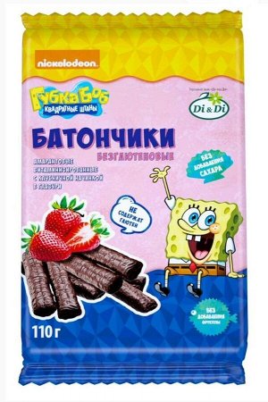 Батончик "Спанч Боб" клубника 110г