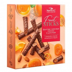 Конфеты "FruitSticks" с курагой, миндалём и цукатами апельсина 175г