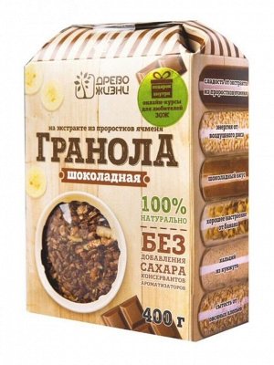 Гранола Шоколадная с бананом 400г