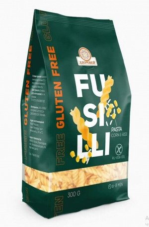 Макароны из кукурузы и риса Спиральки Fusilli без глютена 300г