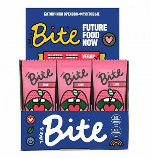 Батончик Bite "LOVE" вишня и миндаль 45г (Упаковка 12 шт)