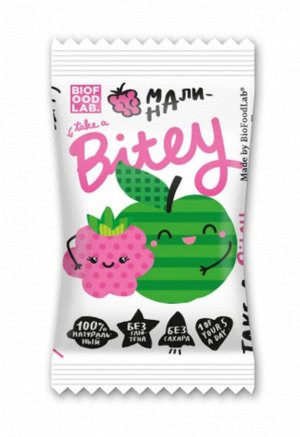 Батончик Bitey яблоко-малина детский 25г (Упаковка 12 шт)