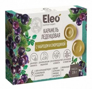 Леденцы карамель с чабрецом и смородиной (блистер) 19г (Упаковка 15 шт)