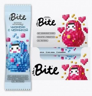 Батончик протеиновый Bite Матрёшка «Чизкейк с черникой» 40г (Упаковка 16 шт)