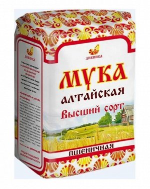 Мука пшеничная высший сорт 2кг (Упаковка 6 шт)