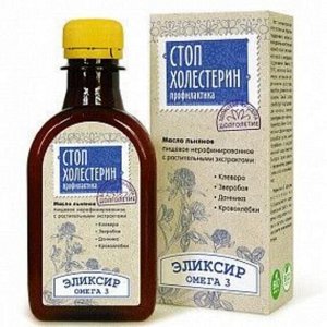 Эликсир "Стоп холестерин" на льняном масле 200мл