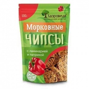 Чипсы морковные с ламинарией оригинальные 100г