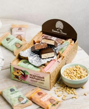 Конфеты "Кедровый марципан" ассорти шоу-бокс 720г