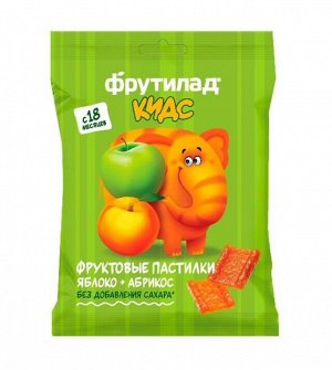 Пастила "Фрутилад KIDS" Яблоко-Абрикос детская ш\б 30г (Упаковка 12 шт)