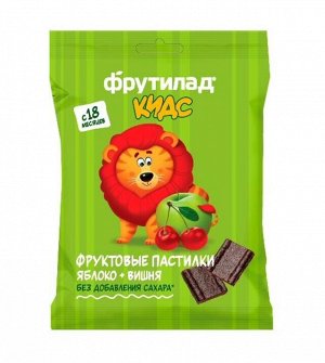 Пастила "Фрутилад KIDS" Яблоко-Вишня детская ш\б 30г (Упаковка 12 шт)