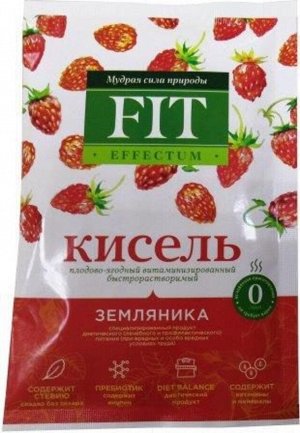 Кисель FIT EFFECTUM "Земляника" б/р пакет-саше 30г (Упаковка 35 шт)