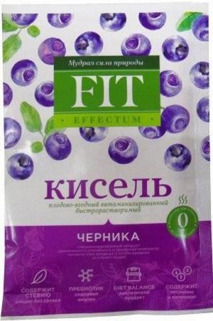 Кисель FIT EFFECTUM "Черника" б/р пакет-саше 30г (Упаковка 35 шт)