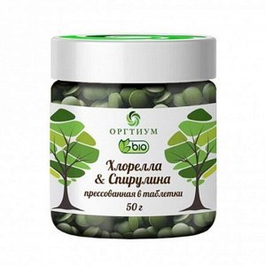 Хлорелла &amp; Спирулина прессованная в таблетки 50г