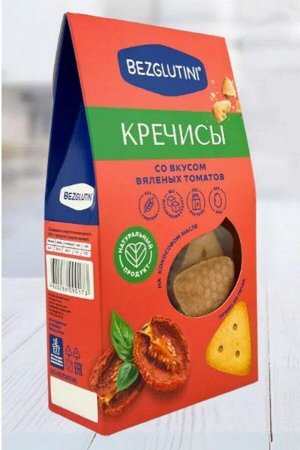 Крекеры "Кречисы" вяленые томаты Bezglutini 85г