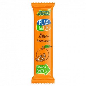 Батончик "Flax батон" Апельсин 30г (Упаковка 20 шт)