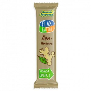 Батончик "Flax батон" Имбирь 30г (Упаковка 20 шт)