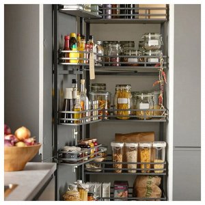 IKEA 365+, Банка для сухих продуктов с крышкой, прозрачная/белая, 1,3 л