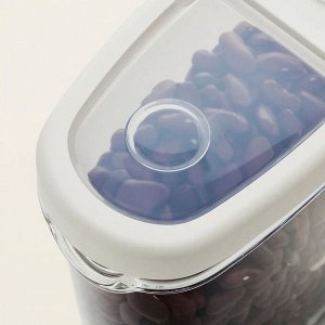 IKEA 365+, Банка для сухих продуктов с крышкой, прозрачная/белая, 1,3 л