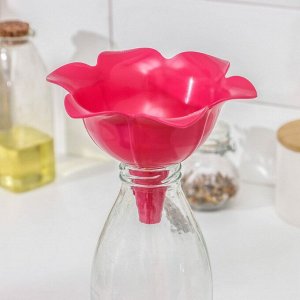 Воронка 3шт [ЦВЕТЫ] на подставке БЕЛО-РОЗОВЫЙ