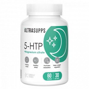 Триптофан ULTRASUPPS 5-HTP 60 mg - 60 капс.