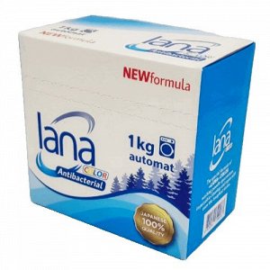 Стиральный порошок "lana" с антибактериальным эффектом 1 кг / 12