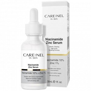 Сыворотка для жирной и проблемной кожи с ниацинамидом CARE:NEL DR. SKIN NIACINAMIDE ZINC SERUM (30ml)
