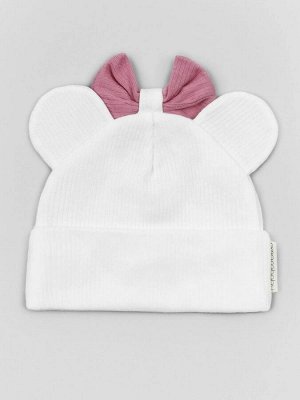 Чепчик (шапочка) детская AMAROBABY Fashion Mini, молочный