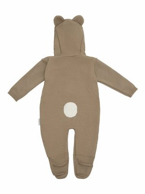 Комбинезон детский Amarobaby Pure Love Forest, бежевый, вязаный, демисезонный