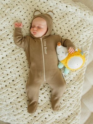 Комбинезон детский Amarobaby Pure Love Forest, бежевый, вязаный, демисезонный