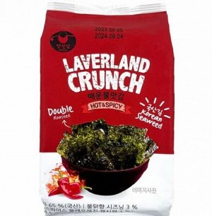 LAVERLAND CRUNCH Сушеная морская капуста  хрустящая острая