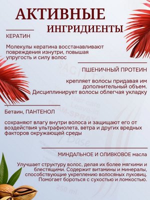 Спрей для волос 15 в 1 комплексный уход с кератином 250 мл Sagitta