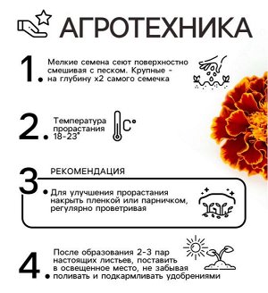 Семена цветов Бархатцы отклонённые "Медок", смесь, 0,3 г