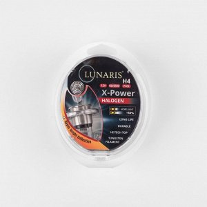 Лампы галогенные H4 12V 60/55W P43t X-Power (компл. 2шт) LUNARIS XPH4126055