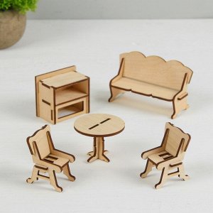 Конструктор «Гостиная» набор мебели 5 позиций