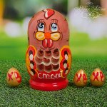 Пасхальная матрёшка «Курочка с яйцами»